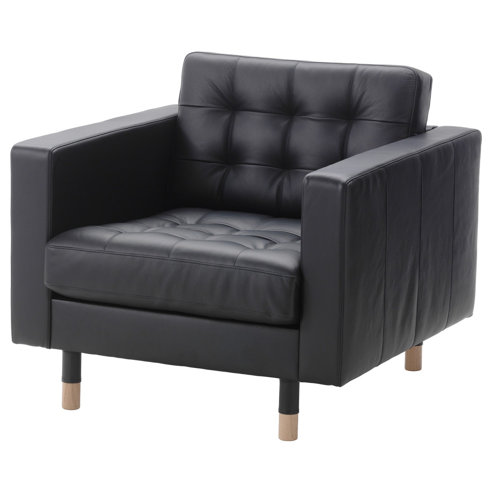 MORABO Armchair Grann/Bomstad black/wood IKEA