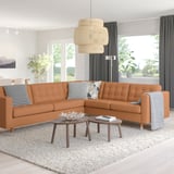 MORABO Sectional, 5-seat corner, Grann/Bomstad golden brown/metal