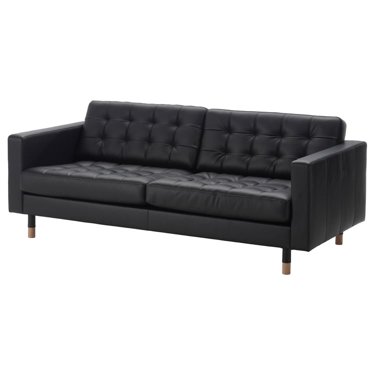 MORABO sofa, Grann/Bomstad black/wood IKEA CA