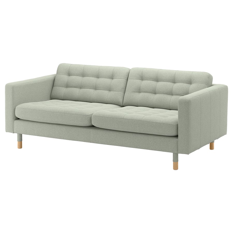 MORABO sofa, Gunnared light green/wood IKEA CA