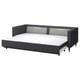MORABO Sofabed, Gunnared dark gray/wood