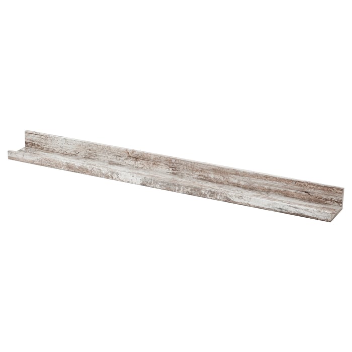 MOSSLANDA picture ledge, white stained pine effect, 115 cm (451/4