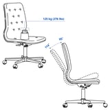 MULLFJÄLLET Conference chair with casters, Naggen beige