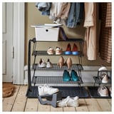 MURVEL Shoe organizer, gray, 5 ½x5 ½x9 ½ "