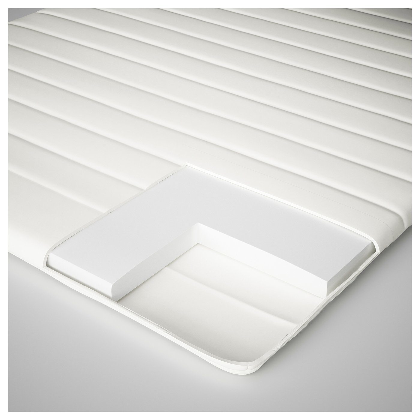 NÄSFJÄLLET mattress topper, white, Queen - IKEA CA