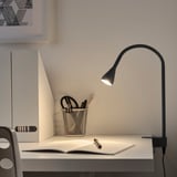 NÄVLINGE LED wall/clamp spotlight, black