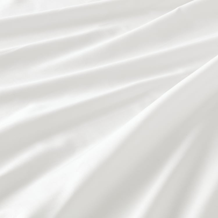 Frida Flat Sheet - White - Queen