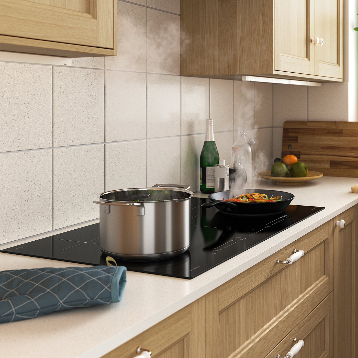 IKEA キッチン NEDERSTA induction cooktop, black, 91 cm (36