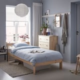 NEIDEN Bed frame, pine/Luröy, Twin