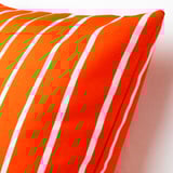 NICKFIBBLA Cushion cover, orange white/stripe, 20x20 "