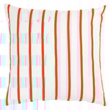 NICKFIBBLA Cushion cover, white orange/stripe, 20x20 "