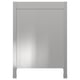 NOGSTA Cover panel with legs, stainless steel, 24x35 "