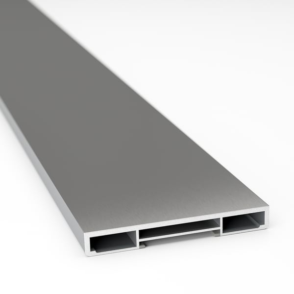NOGSTA Toe kick, stainless steel color, 84x4 1/2 "