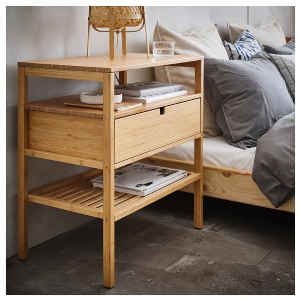NORDKISA Nightstand - bamboo - IKEA