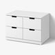 NORDLI 4-drawer dresser, white, 31 1/2x18 1/2x20 7/8 "