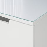 NORDLI Glass top, transparent, 15 3/4x18 1/2 "