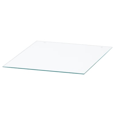 NORDLI Glass top, transparent, 15 3/4x18 1/2 "