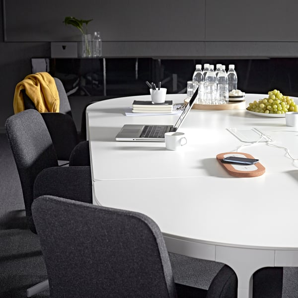 Nordmarke Triple Pad For Wireless Charging White Cork Ikea