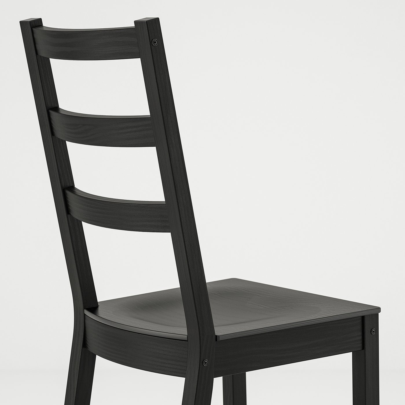 NORDVIKEN / NORDVIKEN table and 4 chairs, black/black, 152/223x95