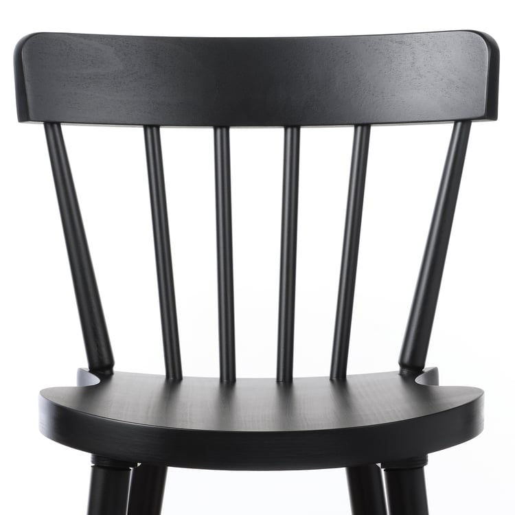 NORRARYD bar stool with backrest, black, 74 cm (291/8") IKEA CA