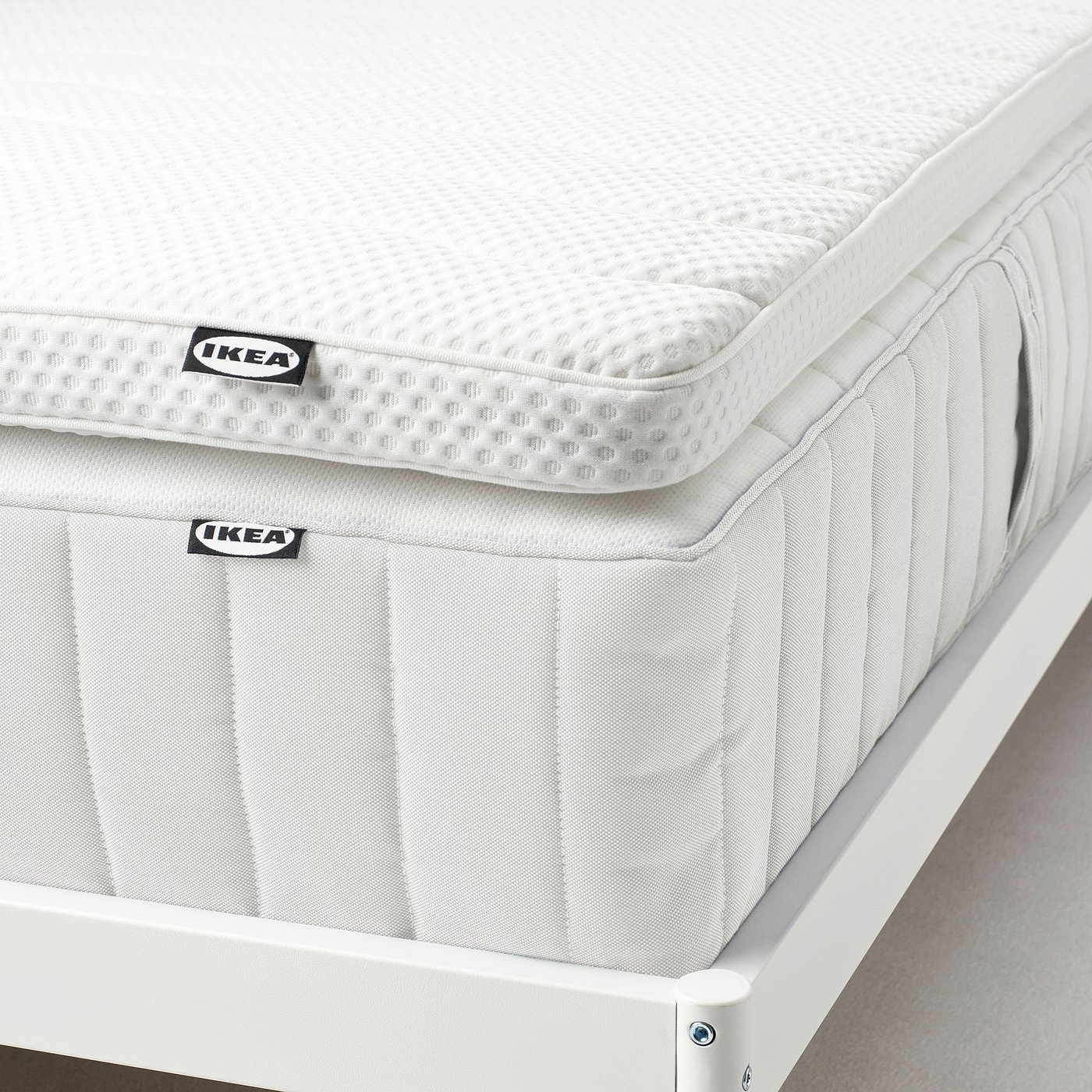 NORRSELE mattress topper, white, King - IKEA CA