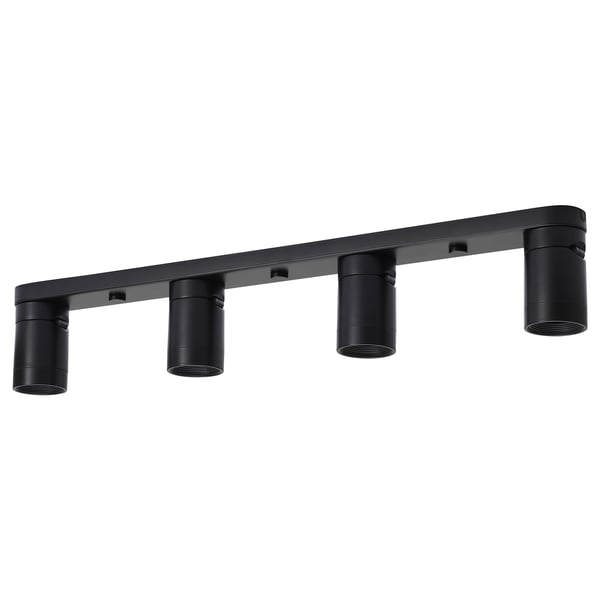NYMÅNE Ceiling light with 4 spotlights, anthracite