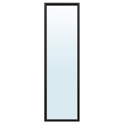 NYPONBUSKE Mirror, black, 15 3/4x53 1/8 "
