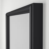 NYPONBUSKE Mirror, black, 25 5/8x25 5/8 "