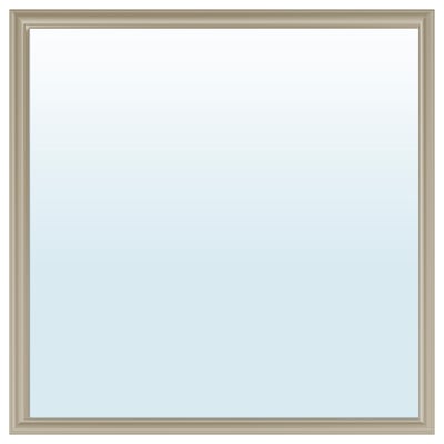 NYPONBUSKE Mirror, gray-beige, 25 5/8x25 5/8 "