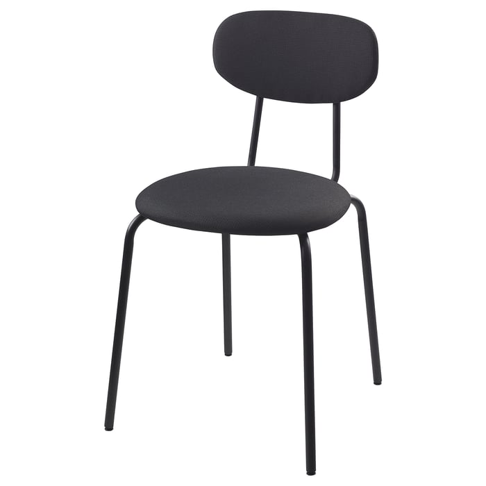 ÖSTANÖ chair, black Remmarn/dark gray IKEA CA