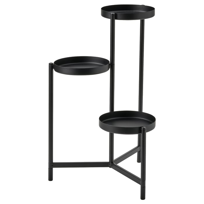 OLIVBLAD plant stand, indoor/outdoor black, 58 cm (22 ¾") IKEA CA