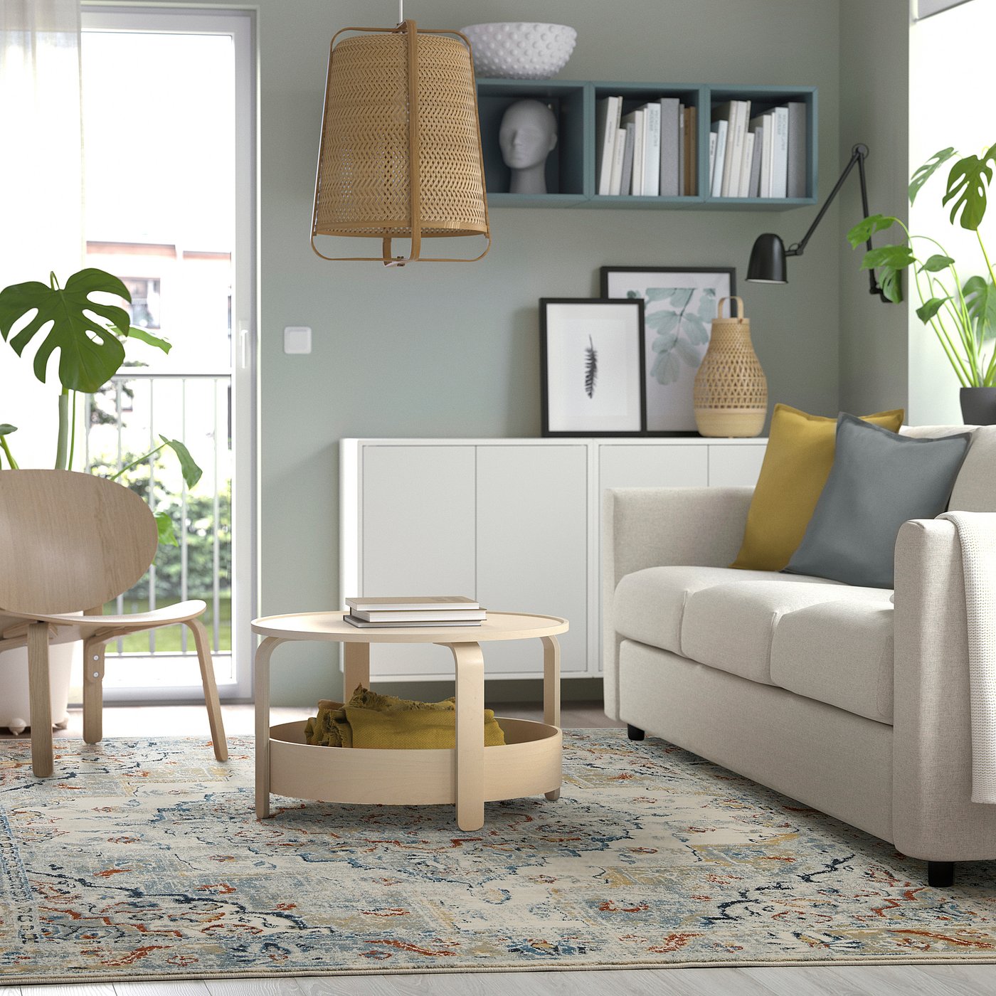 ONSEVIG rug, low pile, multicolor, 240x300 cm (7'10