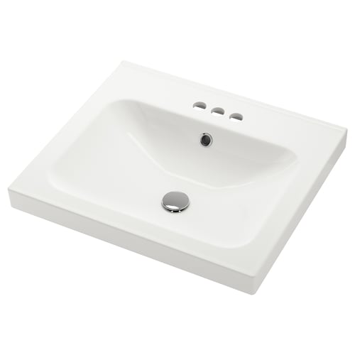 ORRSJÖN Sink - white centerset 64x55 cm (25x21 3/4 ")