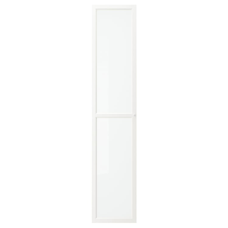 OXBERG glass door, white, 40x192 cm (153/4x755/8") IKEA CA