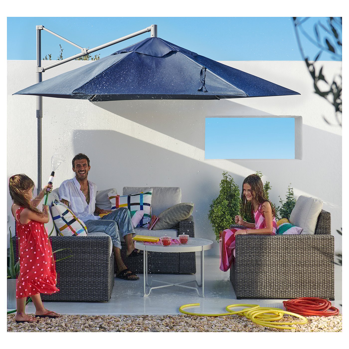 canopy umbrella with base