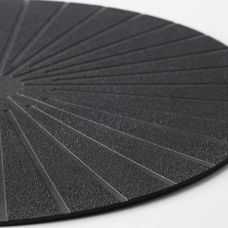 PANNÅ Place mat, black, 37 cm (15") IKEA CA