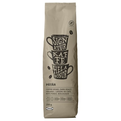 PÅTÅR Filter coffee, beans, dark-roast organic/Rainforest Alliance Certified, 9 oz