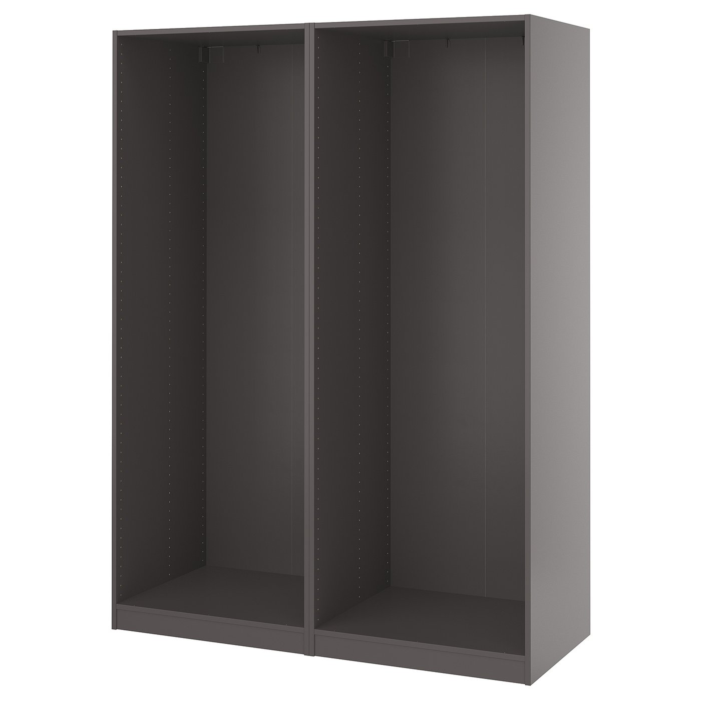 PAX 2 wardrobe frames, dark gray, 150x58x201 cm (587/8x227/8x791/4