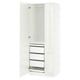 PAX / FARDAL Wardrobe combination, high-gloss/white, 29 1/2x23 5/8x79 1/4 "