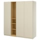 PAX / FORSAND Wardrobe combination, gray-beige gray-beige/oak effect, 72 7/8x23 5/8x79 1/8 "