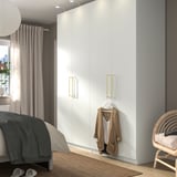 PAX / FORSAND Wardrobe combination, white/white, 78 3/4x23 5/8x93 1/8 "