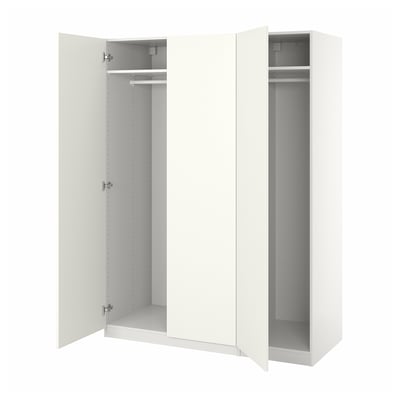PAX / FORSAND Wardrobe combination, white/white, 59x23 5/8x79 1/4 "