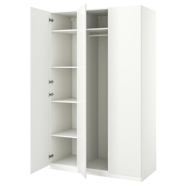 PAX / FORSAND Wardrobe combination, white/white, 59x23 5/8x93 1/8 "