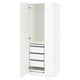 PAX / FORSAND Wardrobe combination, white/white, 29 1/2x23 5/8x79 1/4 "