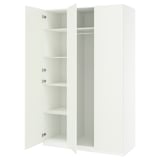 PAX / FORSAND Wardrobe combination, white/white, 59x23 5/8x93 1/8 "