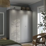 PAX / GULLABERG Wardrobe combination, dark gray/gray, 59x23 5/8x79 1/4 "