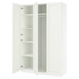 PAX / GULLABERG Wardrobe combination, white/white, 59x23 5/8x93 1/8 "