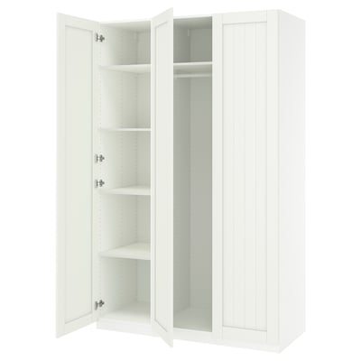 PAX / GULLABERG Wardrobe combination, white/white, 59x23 5/8x93 1/8 "