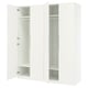 PAX / TONSTAD Wardrobe combination, white/off-white, 78 3/4x23 5/8x93 1/8 "