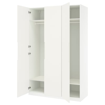PAX / TONSTAD Wardrobe combination, white/off-white, 59x23 5/8x93 1/8 "